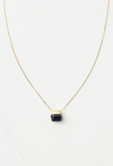 Onyx Rock Necklace /Crystal sizeS