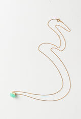 Chrysoprase Rock Necklace /Crystal sizeS