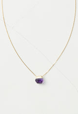 Amethyst Rock Necklace /Crystal sizeS