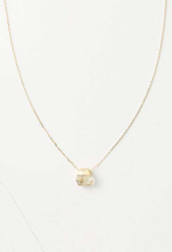 Rutile Quartz Rock Necklace /Crystal sizeS