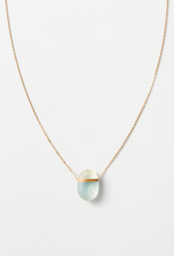 Aquamarine Round Necklace