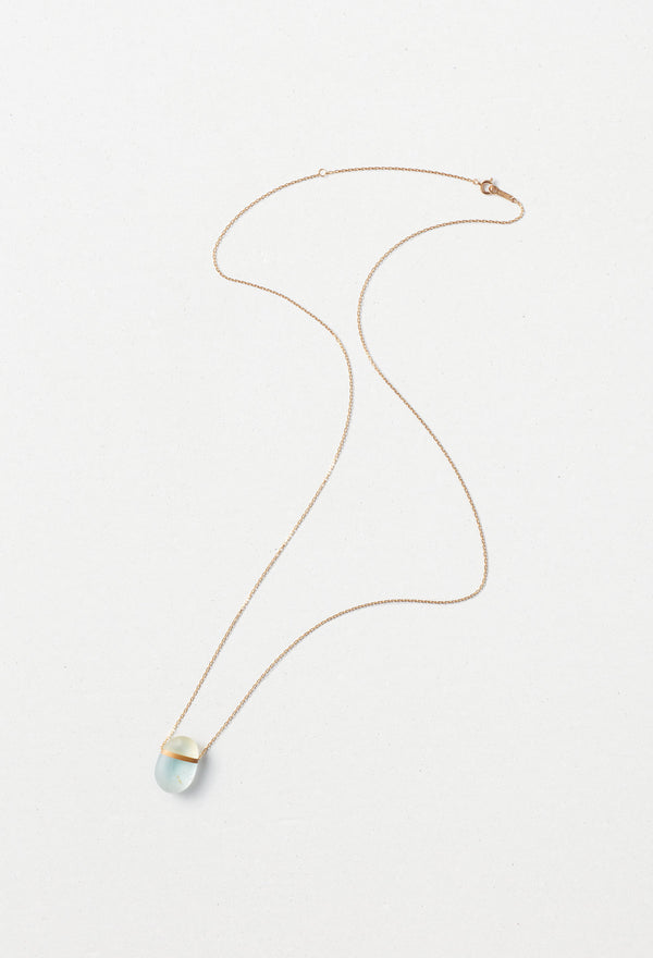 Aquamarine Round Necklace