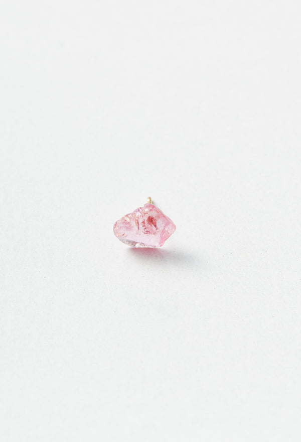 Pink Sapphire Pierced Earring