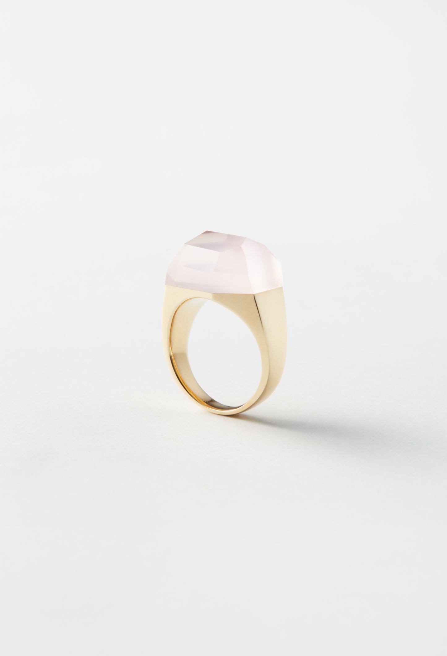 Rose Quartz Rock Ring  /Crystal