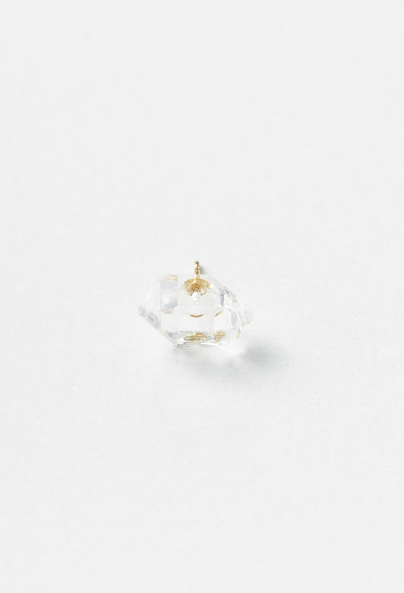 Diamond Quartz size L Pierced Earring