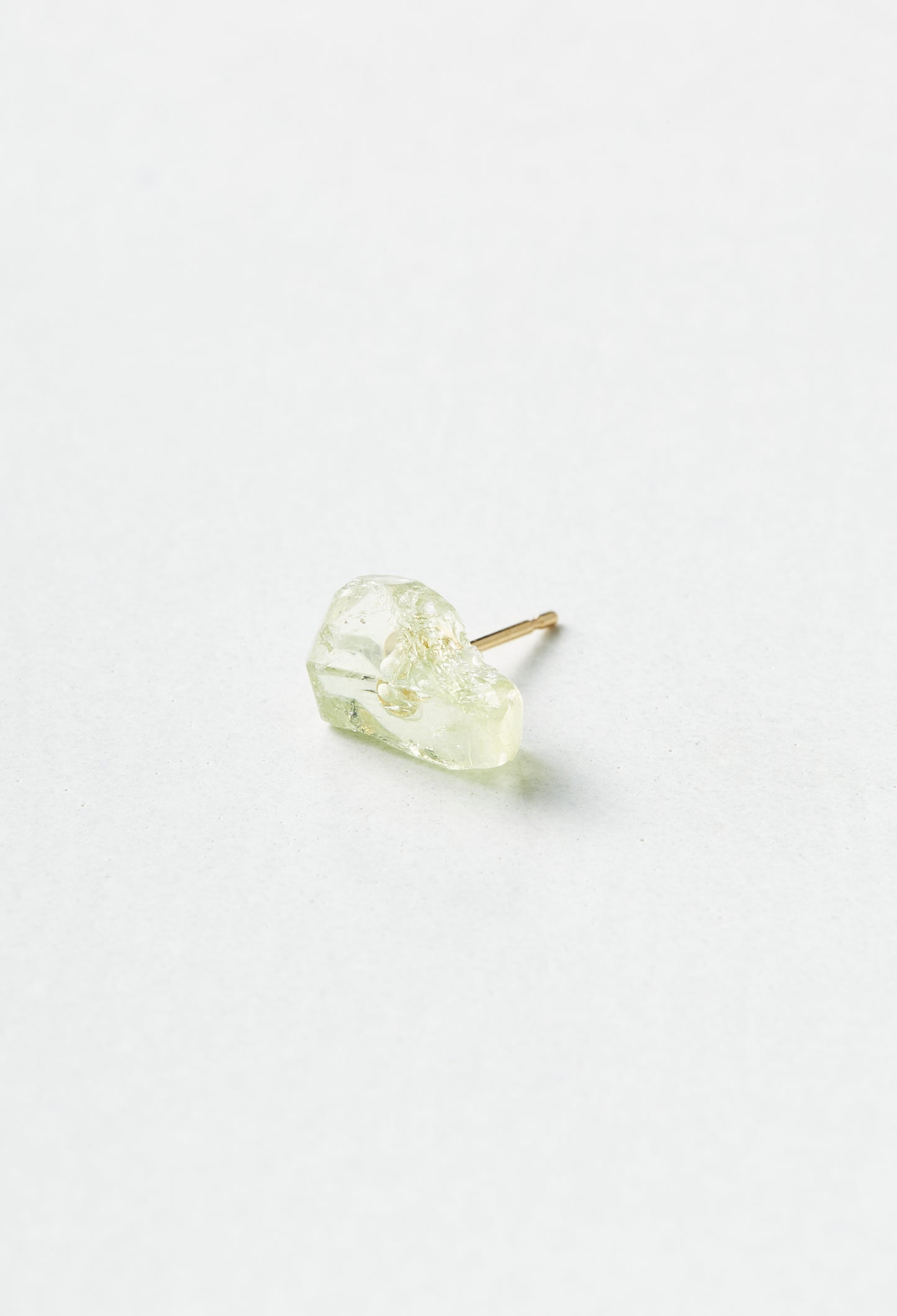 Yellow Apatite Pierced Earring
