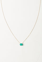 Emerald Cabochon Necklace