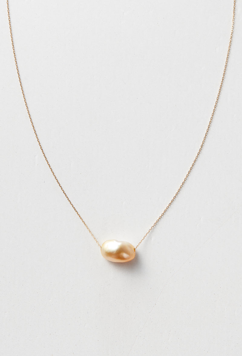 Golden South Sea Pearl Long Necklace /80cm